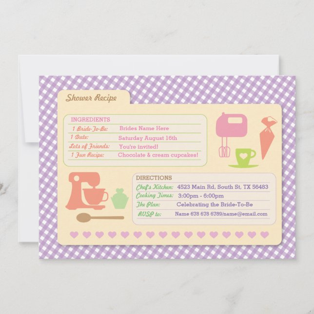 O partido do assar do cartão da receita do (Frente)