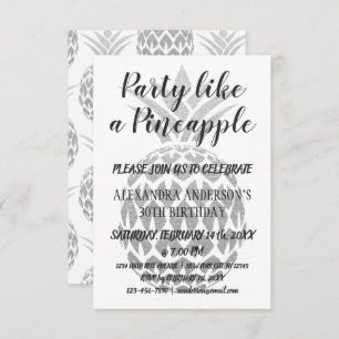 O partido gosta de um abacaxi todo o convite do