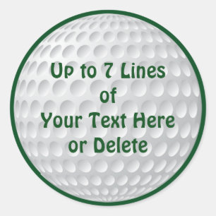 O partido personalizado do golfe fornece ETIQUETAS