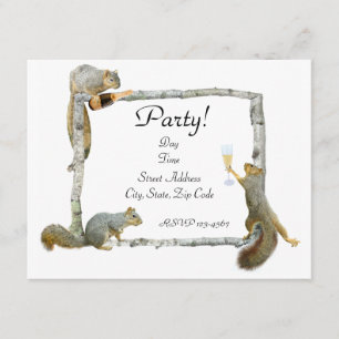 O partido Squirrels o convite