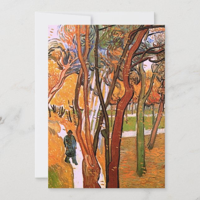 O Passeio: Folhas Caindo de Vincent van Gogh (Frente)