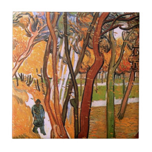 O Passeio: Folhas Caindo por Vincent van Gogh