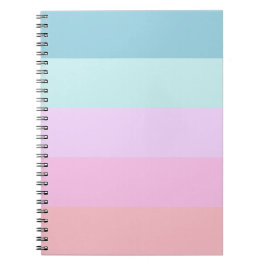 O Pastel listra o caderno