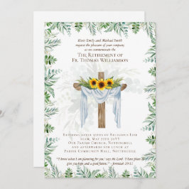 O Pastor Padre Deacon Ministro Retirement Convida