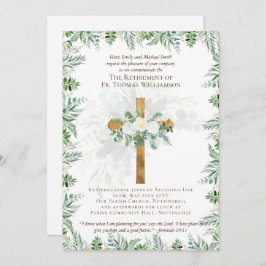 O Pastor Padre Deacon Ministro Retirement Convida