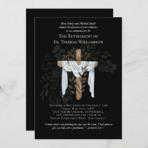 O Pastor Padre Deacon Ministro Retirement Convida