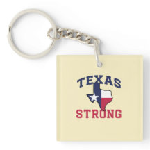 O Patriot Country Texas Strong Acrylic Chaveiro