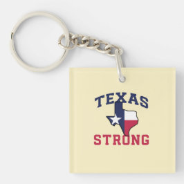 O Patriot Country Texas Strong Acrylic Chaveiro