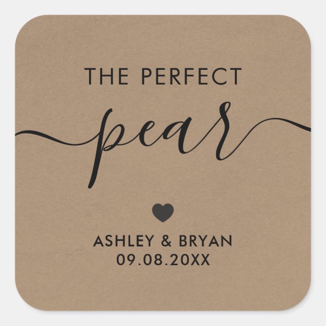 O Pau Perfeito, Etiqueta De Presente, Kraft (Frente)