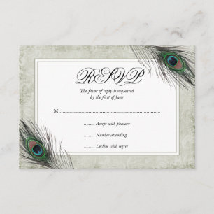 O pavão do vintage empluma-se RSVP Wedding