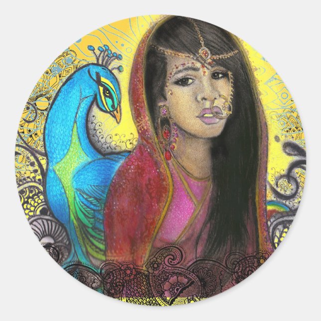 O pavão, etiqueta (Frente)