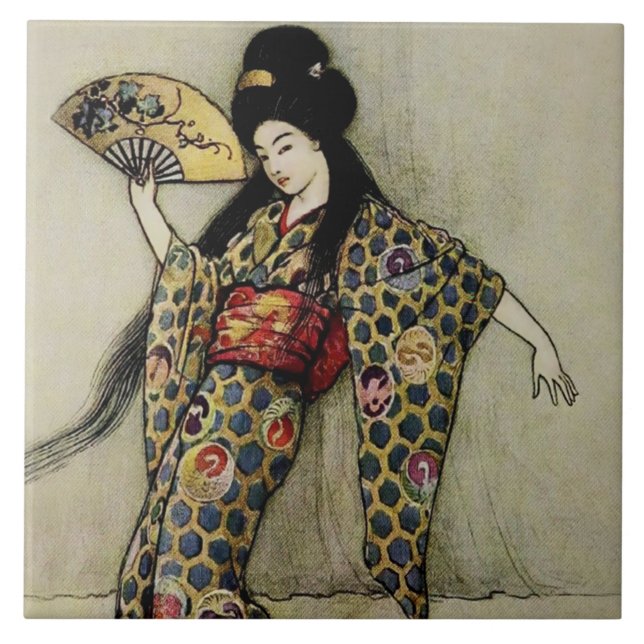 “O Pente de Ouro” por Warwick Goble (Frente)