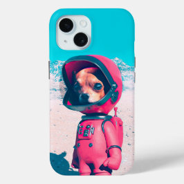 O pequeno astronauta Cão 3D Art iPhone / iPad case
