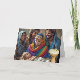 O Pequeno Drummer Gay LGBTQIA+ Cartão de Natal