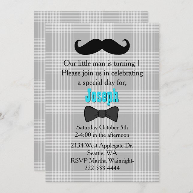 O Pequeno Pedrejinho Primeiro Convite De Aniversár (Frente/Verso)