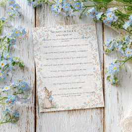 O pequeno Peter Rabbit e a mãe adivinhando