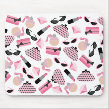 O perfume franze óculos de sol & batom Mousepad