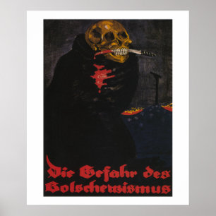 O perigo posters do _Propaganda do bolshevism (de