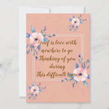 "O pesar é o Amor sem Âncora", cartões de melhoras