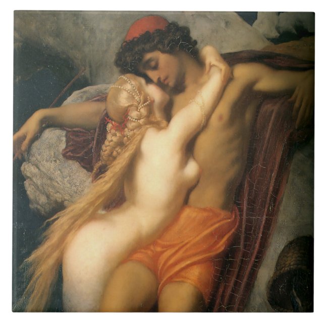 O Pescador e o Siren (por Frederic Leighton) (Frente)