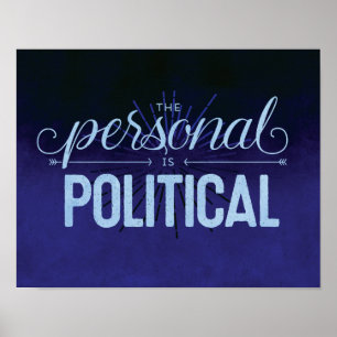 O pessoal é político - o impressão 11x14