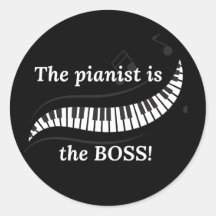 O pianista é o BOSS Adesivos