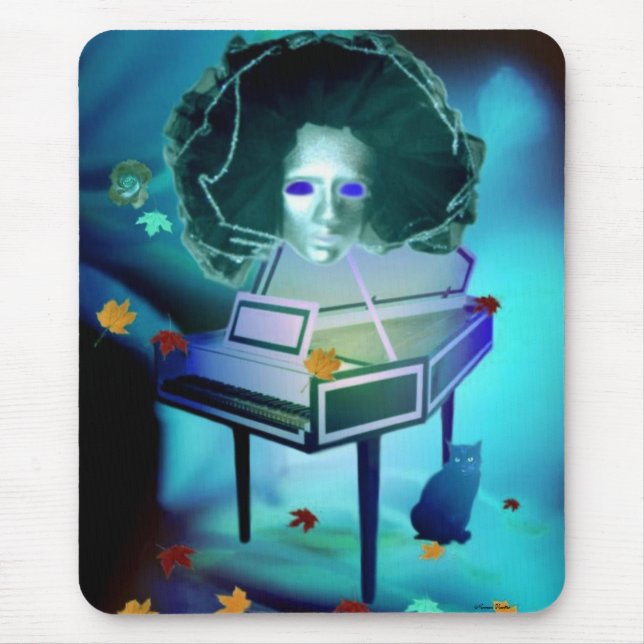 O Pianista Meringue Mousepad (Frente)