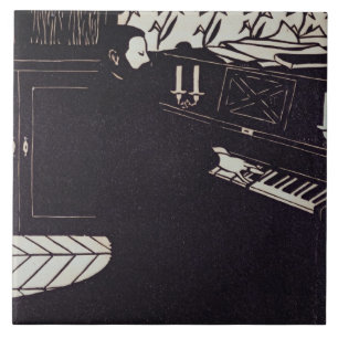 O piano, 1914 (woodcut)