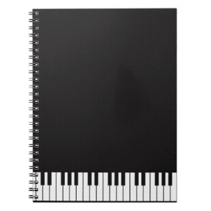 O piano fecha o caderno espiral