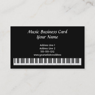 O piano fecha o cartão de visita