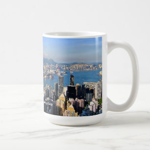 O pico, caneca da ilha de Victoria, Hong Kong