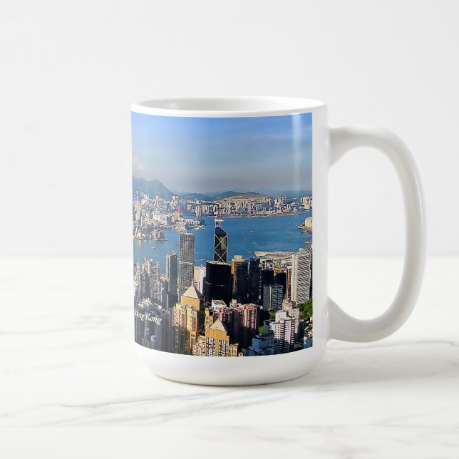 O pico, caneca da ilha de Victoria, Hong Kong (Direita)