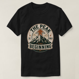 O Pico É Apenas O Começo Camiseta Vintage Montanha