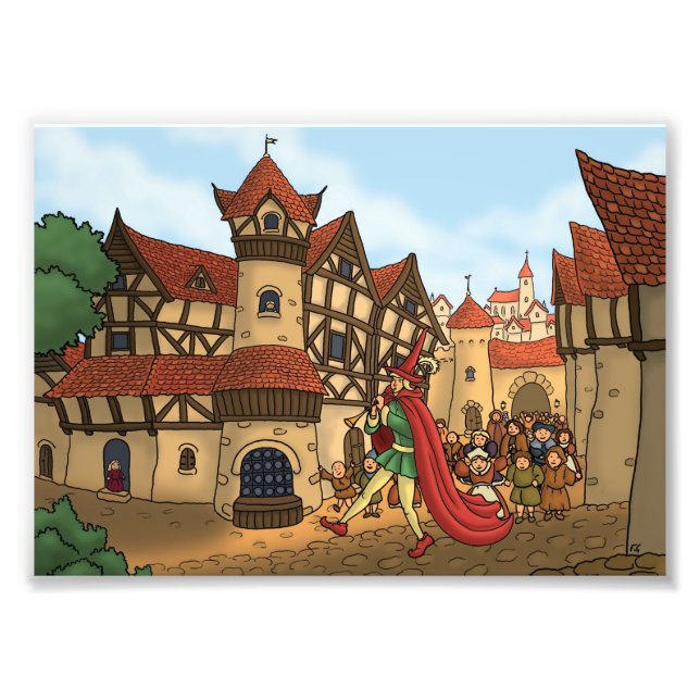 o pied piper e o impressão de fotos para crianças (Frente)