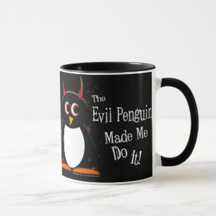 O pinguim mau fez-me a caneca escura