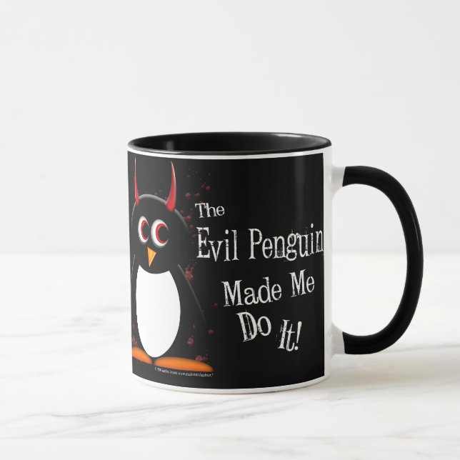 O pinguim mau fez-me a caneca escura (Direita)