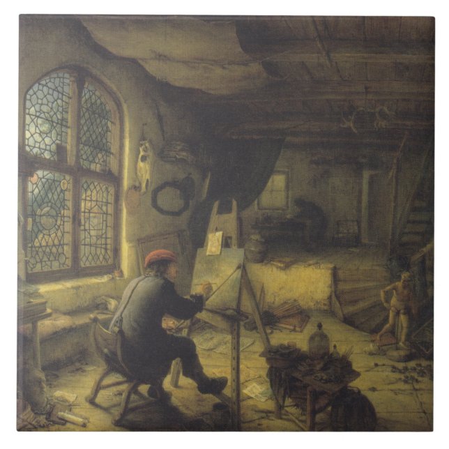 O Pintor em seu Workshop (Estúdio de Artistas) (Frente)
