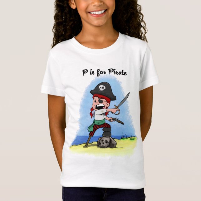 O pirata Lucy caçoa a camisa (Frente)