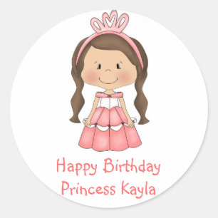 O pirulito personalizado da princesa etiqueta