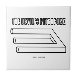O Pitchfork do diabo (ilusão óptica)