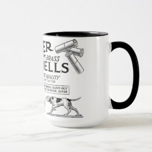 O ponteiro descasca a caneca