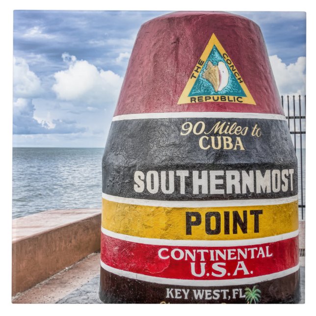 O ponto o mais southernmost Key West (Frente)
