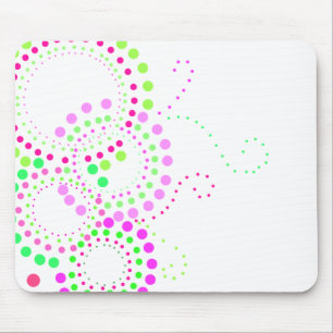O ponto retro floresce Mousepad