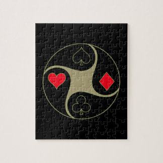 O póquer sere o quebra-cabeça de serra de vaivém