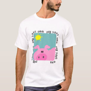 O porco diz Oink o camiseta e os presentes
