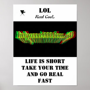 o poster 3D toma seu tempo e vai rápido real