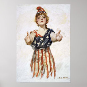 O poster com original seja design do patriota