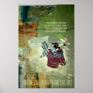 O poster criativo do lugar