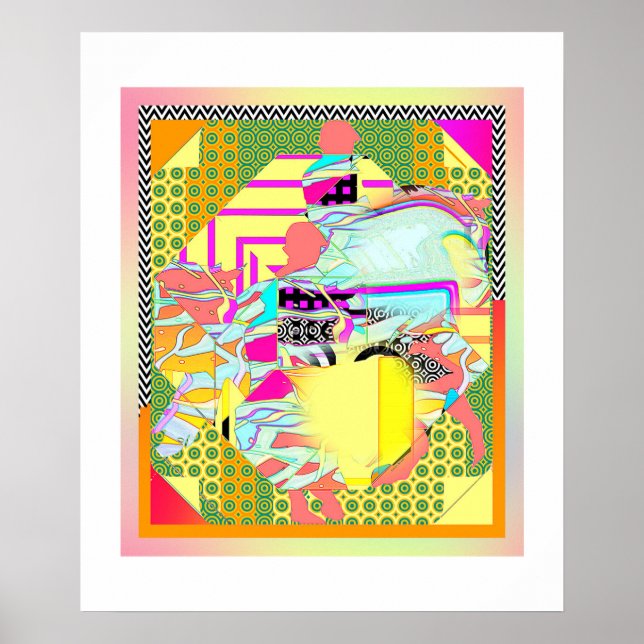 O Poster da Corrida do Cavalo (Frente)