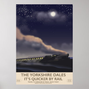 O poster da estrada de ferro dos Dales de
